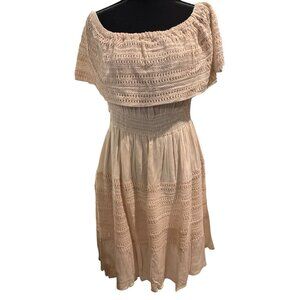 Dress Nado Beige Women’s embroidery Maxi Dress Size XL